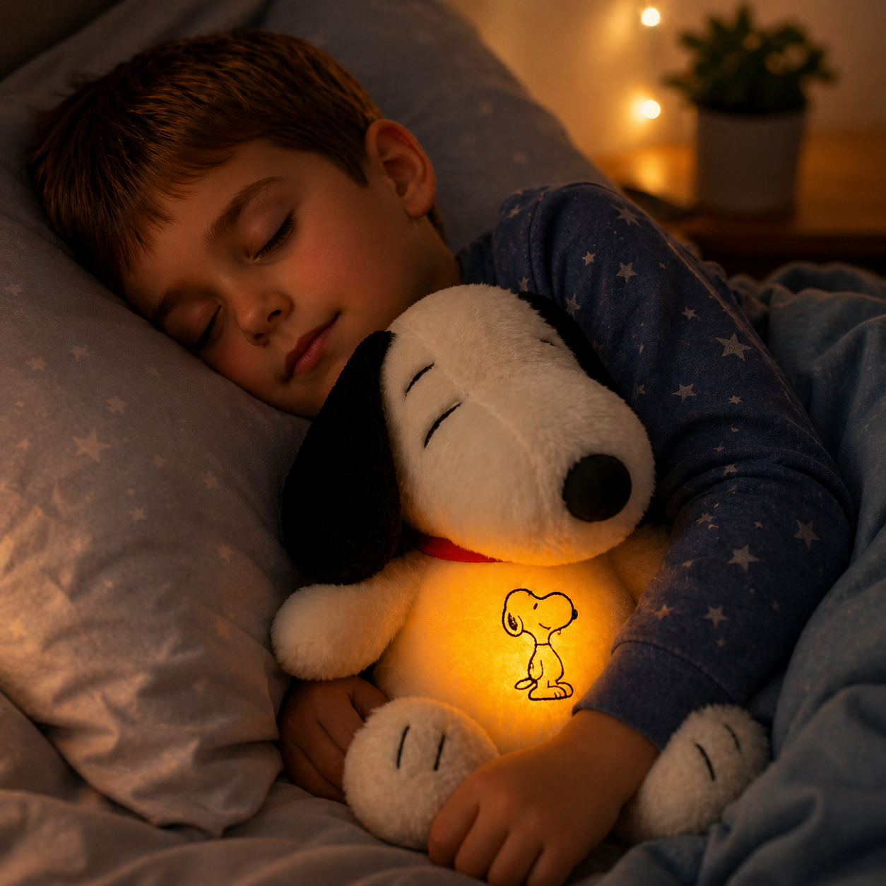 Snoopy calmante que respira